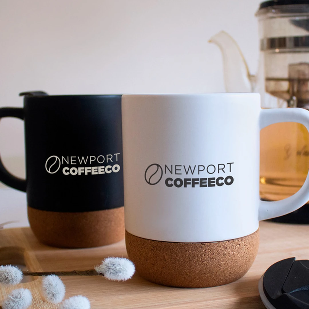 Sustainable and eco-friendly branded mugs, a part of the 1 Tree Planted initiative. Every purchase contributes to planting trees, embodying a culture of giving back and eco-conscious custom branded merch from Brand Blvd.