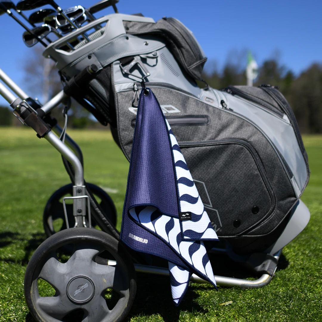 Elevate your brand visibility on the golf course by gifting employees and clients custom-branded golf towels that stylishly hang from their golf bags. Enhance their golfing experience with your own custom corporate golf merchandise.