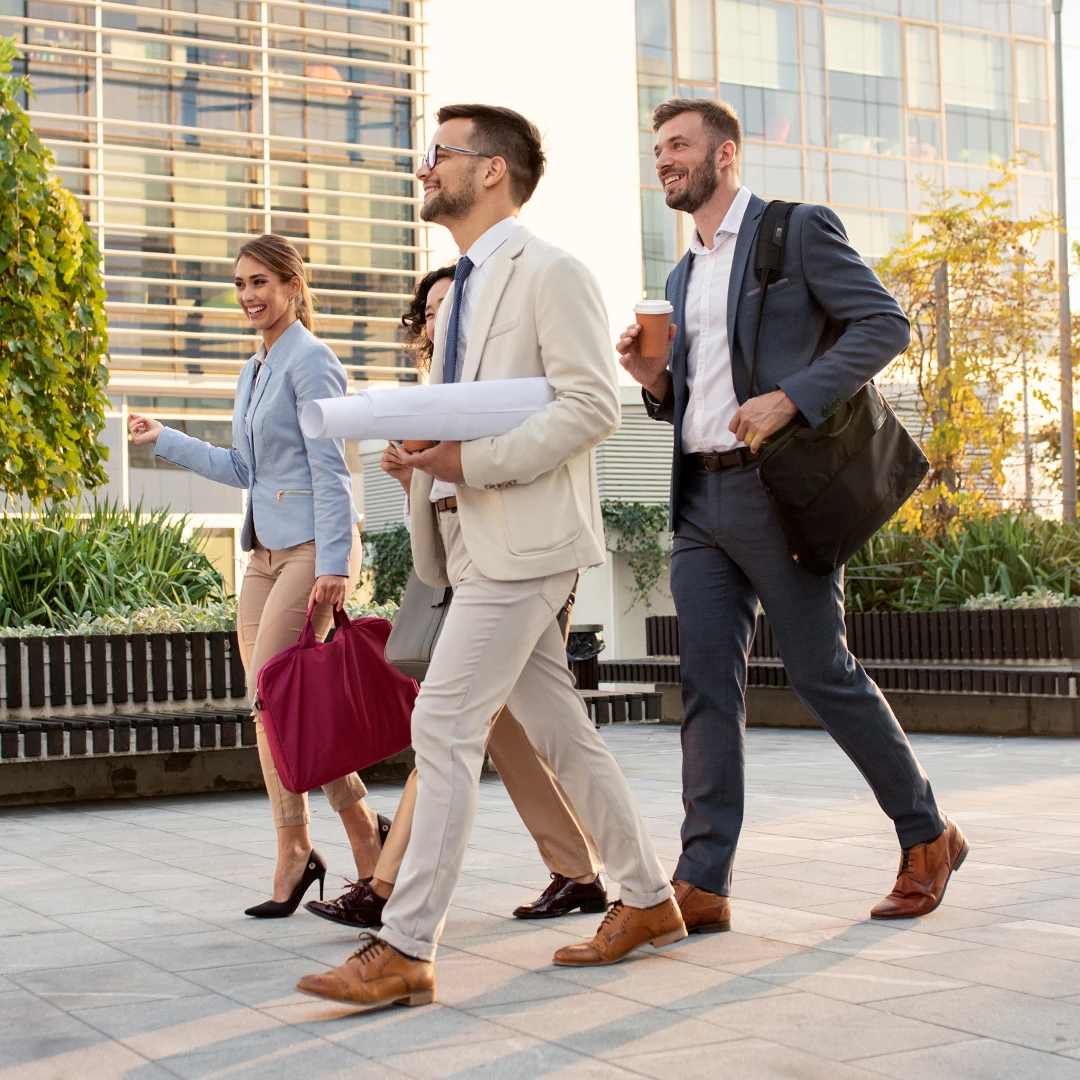 Encourage employee well-being by promoting outdoor activities like brisk walks, hosting meetings outdoors, and gifting swag that inspires outdoor movement, fostering a healthy and active work environment.