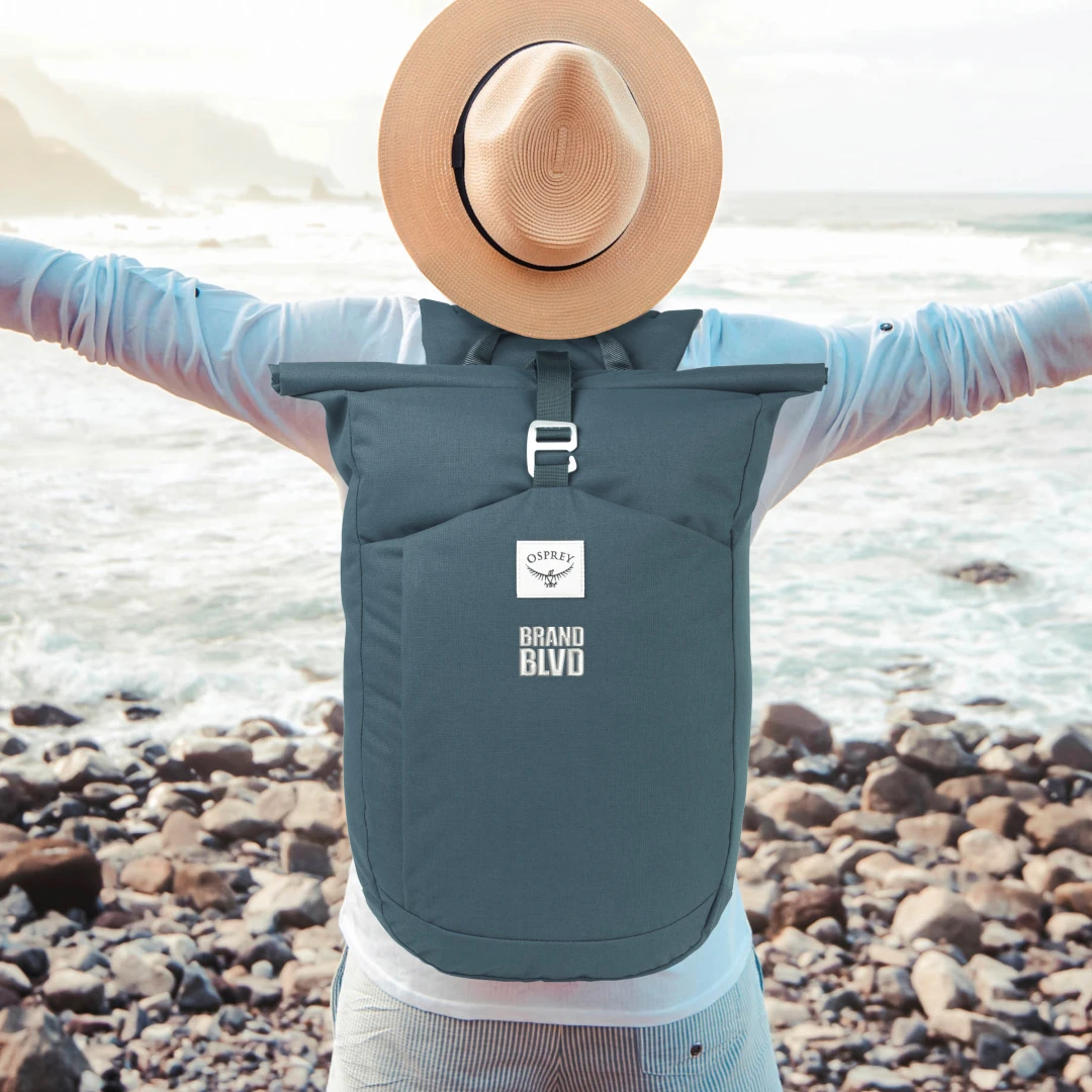 Gift your employees and clients a gift to last a lifetime - an Osprey Arcane Roll Top Backpack branded with your company logo - a useful retail product to sport during all sorts of outdoor summer activities. 