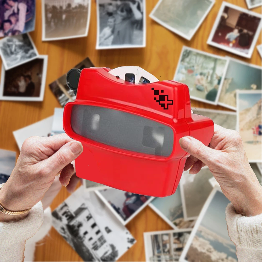 A branded 3D View Master & Photo Reel to Add a dose of Nostalgia to your unique swag. Customizable with 7 Captivating Photos to Wow Your Audience with Creative and Unusual Promotional Products at your next trade show, event or giveaway campaign.